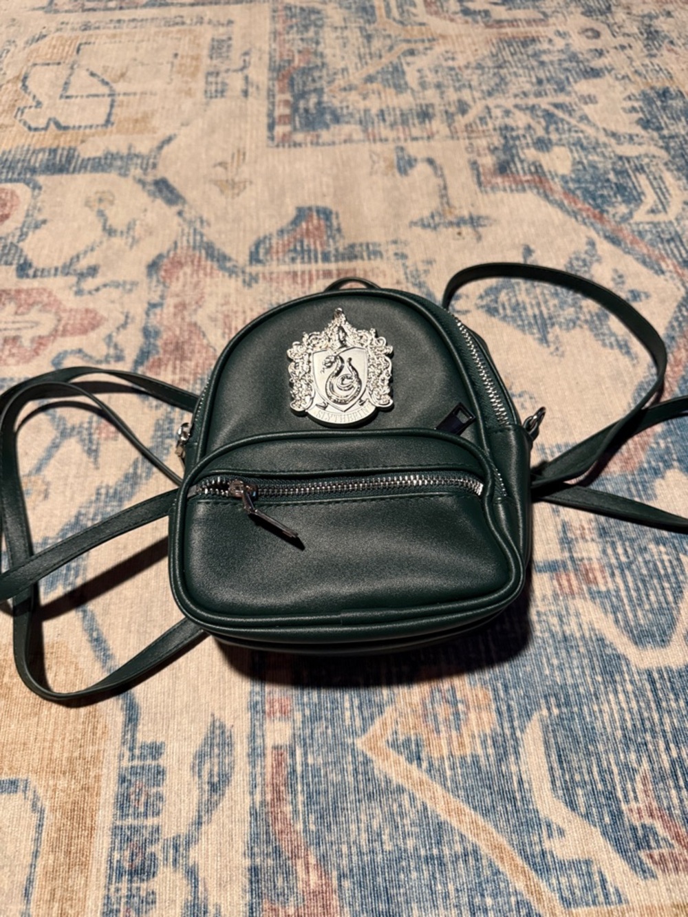 Wizarding World of Harry Potter Forest Green Slytherin Crest Minj Backpack